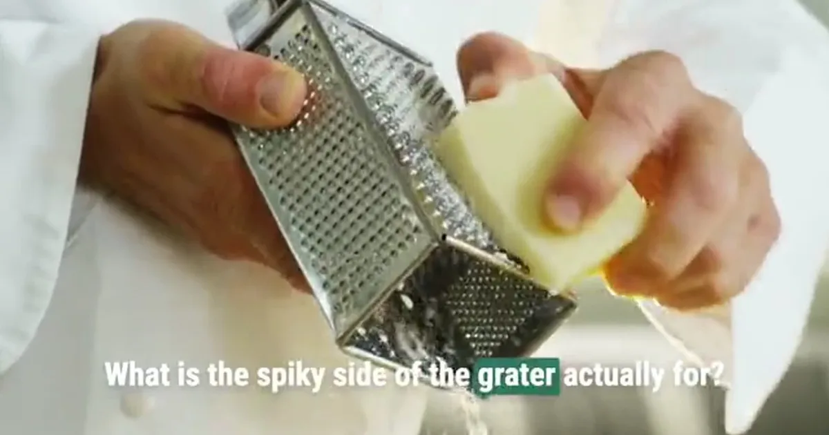 What is the spiky side of a grater actually for?