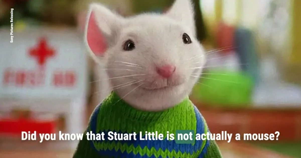 Hold up, Stuart Little isn't a mouse?