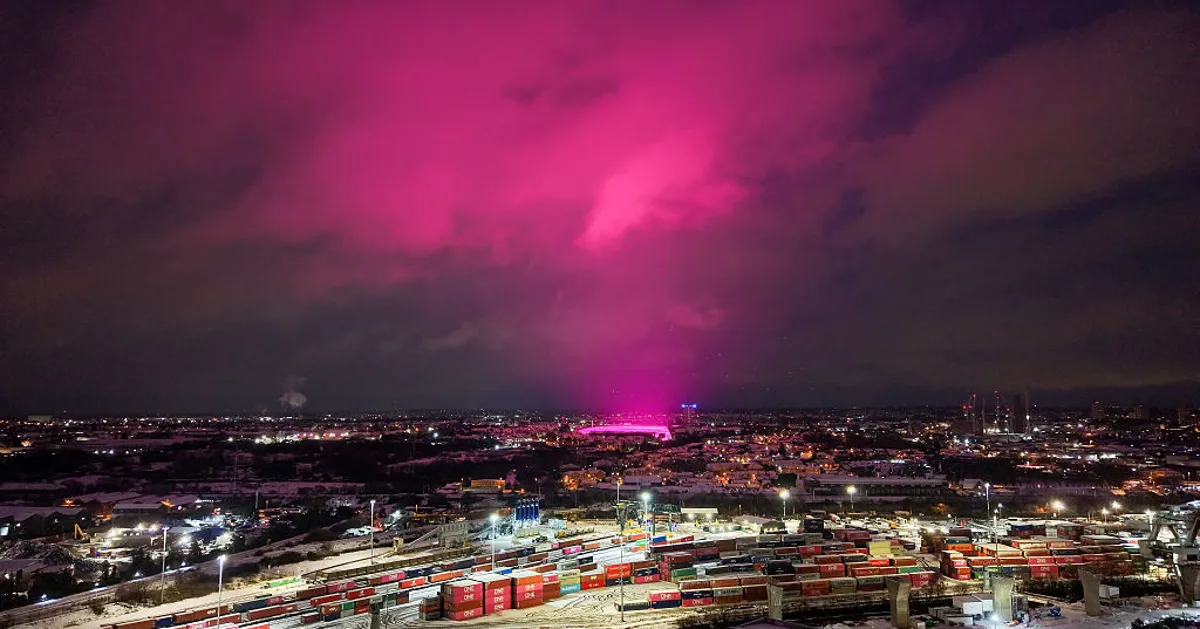 Why Did Storm Goretti Turn Birmingham's Sky Bright Pink?