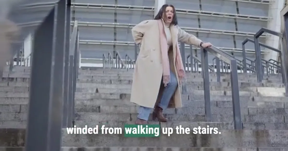 What does it mean if you get winded walking up the stairs?