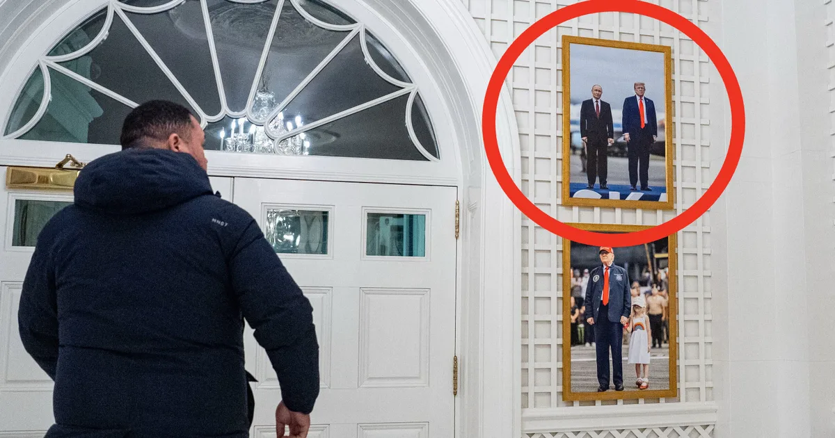 Trump Hung Up A Picture Of Vladimir Putin In The White House