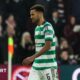 Referee Steven McLean initially showed Celtic's Auston Trusty a yellow card before VAR intervened