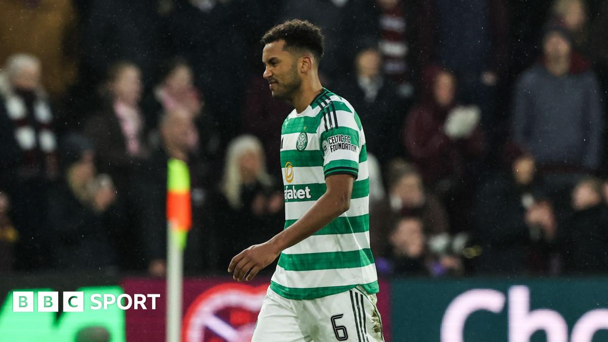 Referee Steven McLean initially showed Celtic's Auston Trusty a yellow card before VAR intervened