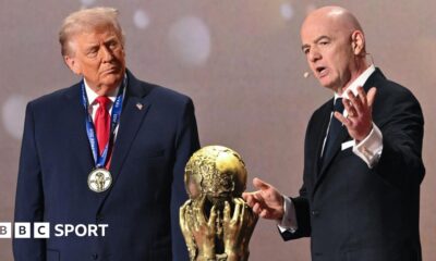 Fifa president Gianni Infantino awarded US President Donald Trump the inaugural Fifa Peace Prize in December prior to the draw for the 2026 World Cup
