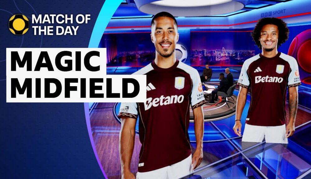 Figures of Youri Tielemans and Boubacar Kamara in the MOTD studio