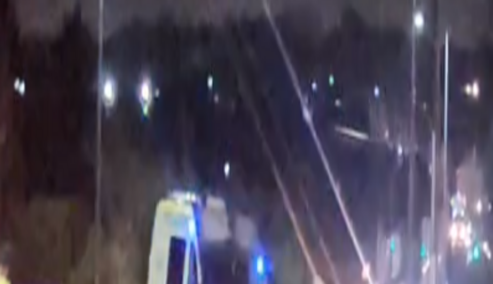 Three children fall from window of double-decker bus