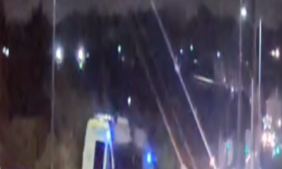 Three children fall from window of double-decker bus