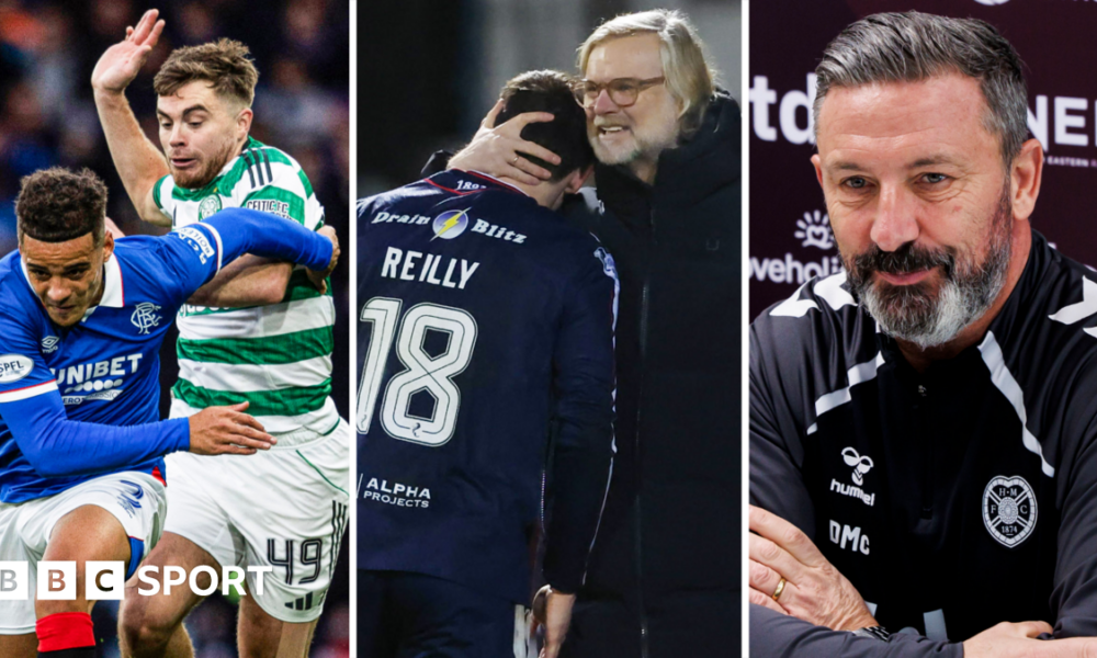 Celtic manager Wilfried Nancy and Rangers manager Danny Rohl