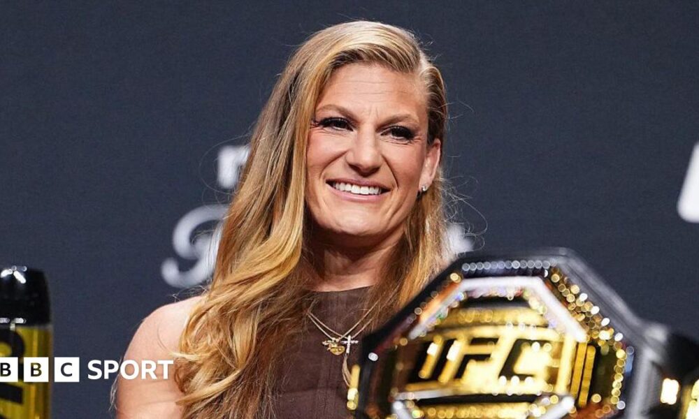 Kayla Harrison at a news conference in December