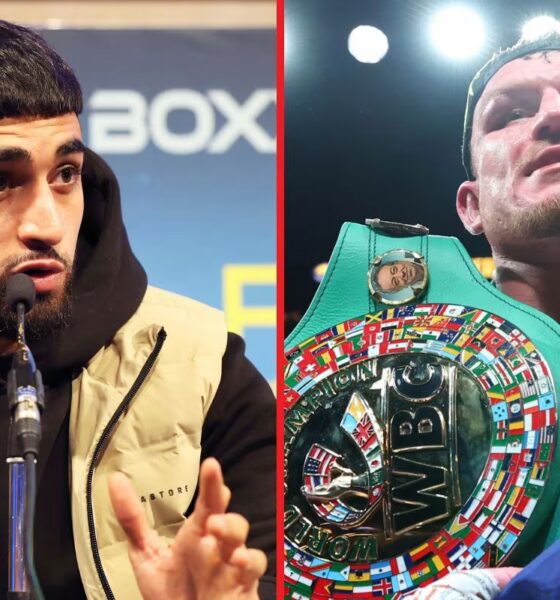 Adam Azim reacts to rival Dalton Smith’s world title win over Subriel Matias