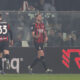 COMO, ITALY - JANUARY 15: Adrien Rabiot of AC Milan celebrates after scoring their team's second goal during the Serie A match between Como 1907 and AC Milan at Giuseppe Sinigaglia Stadium on January 15, 2026 in Como, Italy. (Photo by Marco Luzzani/Getty Images)