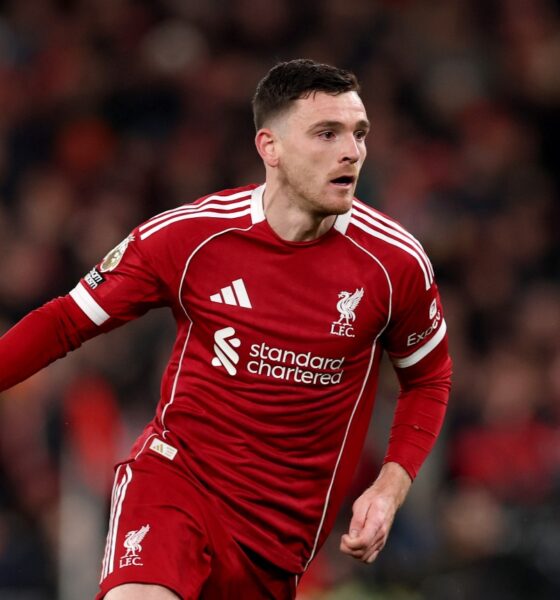 Andrew Robertson in action for Liverpool