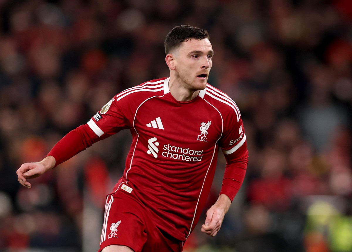 Andrew Robertson in action for Liverpool