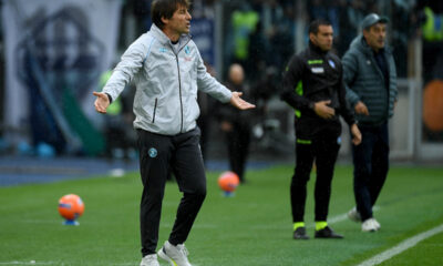 ROME, ITALY - JANUARY 04: SSC Napoli head coah Antonio Conte during the Serie A match between SS Lazio and SSC Napoli at Stadio Olimpico on January 04, 2026 in Rome, Italy. (Photo by Marco Rosi - SS Lazio/Getty Images)