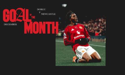 Patrick Dorgu wins Man Utd Goal of the Month for December 2025