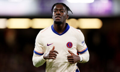 BOURNEMOUTH, ENGLAND - SEPTEMBER 14: Axel Disasi of Chelsea looks on during the Premier League match between AFC Bournemouth and Chelsea FC at Vitality Stadium on September 14, 2024 in Bournemouth, England. (Photo by Ryan Hiscott/Getty Images)