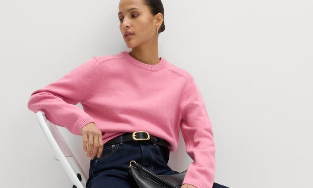 Beat ‘Blue Monday’ with this pop of pink jumper from M&S