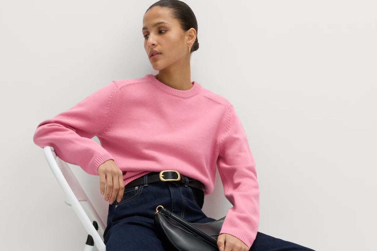 Beat ‘Blue Monday’ with this pop of pink jumper from M&S