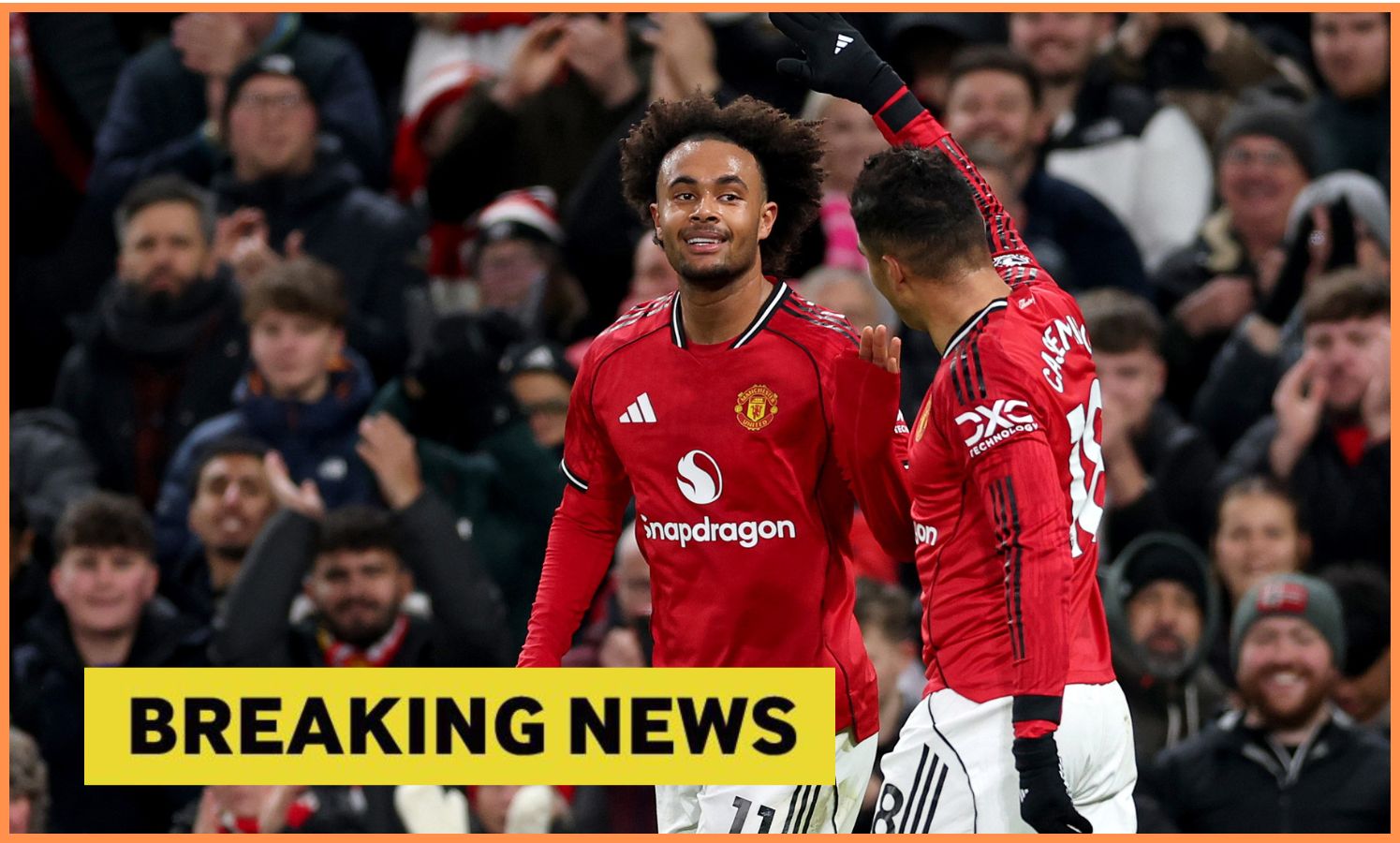 Casemiro and Joshua Zirkzee, plus