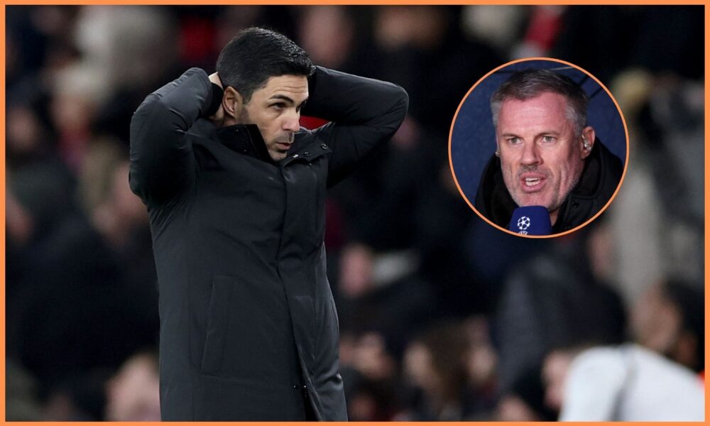 Mikel Arteta and Jamie Carragher