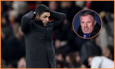 Mikel Arteta and Jamie Carragher