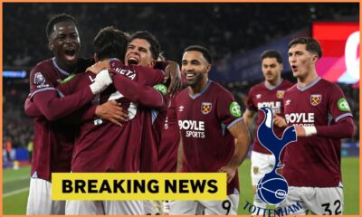 Lucas Paqueta celebrates with his West Ham teammates