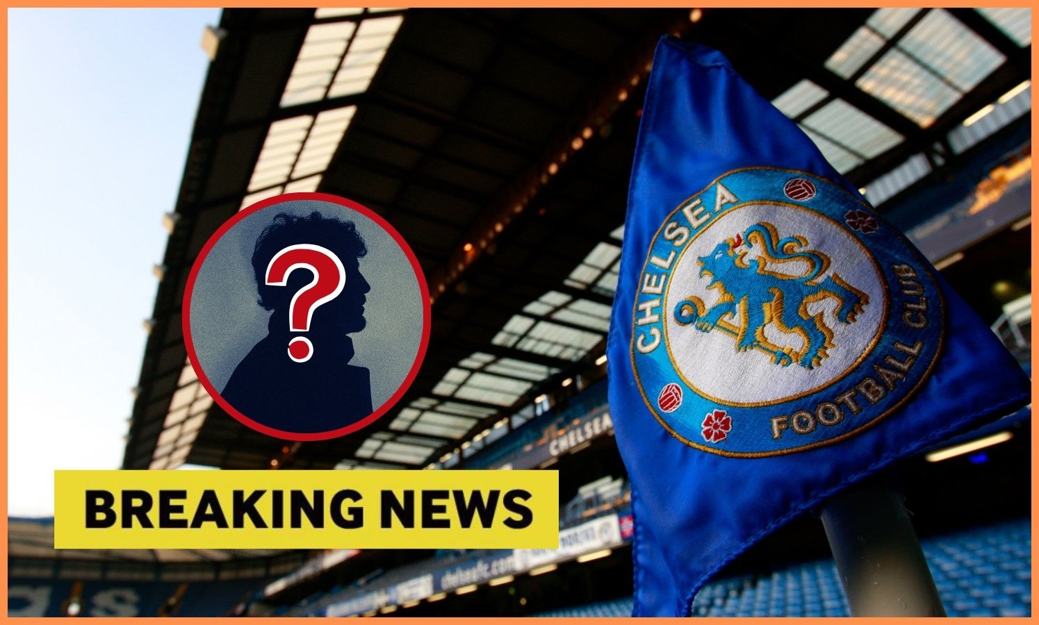 Chelsea FC corner flag and