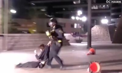 Demonstrator injured after federal agent fired projectile from close range during California protest