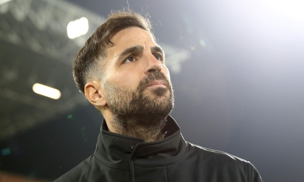 COMO, ITALY - JANUARY 15: Como 1907 coach Cesc Fabregas looks on during the Serie A match between Como 1907 and AC Milan at Giuseppe Sinigaglia Stadium on January 15, 2026 in Como, Italy. (Photo by Marco Luzzani/Getty Images)