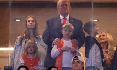 Trump gets thunderous reception at Miami vs Indiana college football championship game with Ivanka and granddaughter Kai