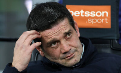 MILAN, ITALY - DECEMBER 03: Cristian Chivu, Head Coach of FC Internazionale Milano, looks on prior to the Coppa Italia round of 16 match between FC Internazionale and Venezia FC at San Siro Stadium on December 03, 2025 in Milan, Italy. (Photo by Marco Luzzani/Getty Images)