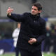 MILAN, ITALY - JANUARY 20: FC Internazionale coach Cristian Chivu issues instructions to his players during the UEFA Champions League 2025/26 League Phase MD7 match between FC Internazionale Milano and Arsenal FC at Stadio San Siro on January 20, 2026 in Milan, Italy. (Photo by Marco Luzzani/Getty Images)