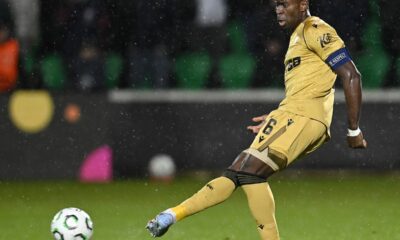 Crystal Palace defender Marc Guehi in action