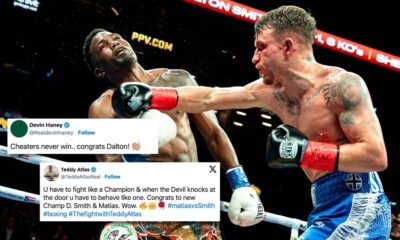 Fighters react to fearless Dalton Smith’s stunning KO of Subriel Matias to win world title