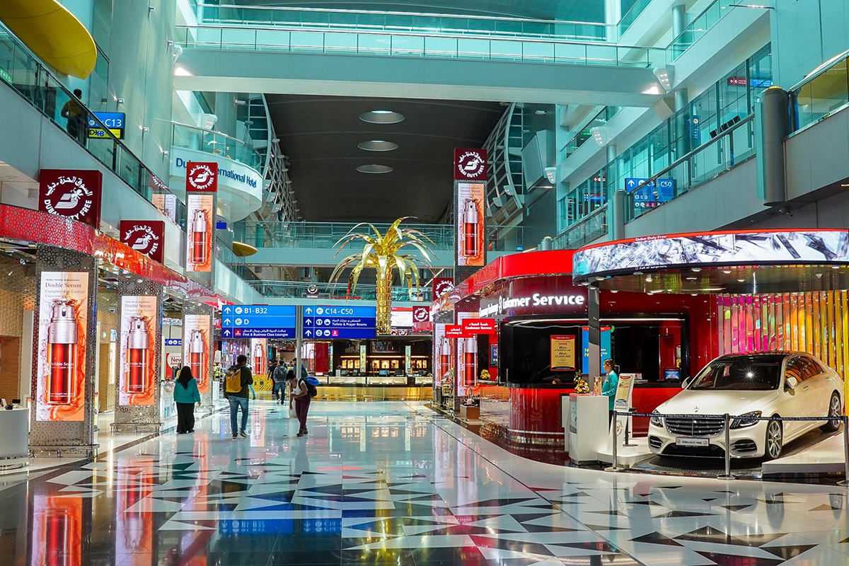 Dubai Duty Free shopping complex in Concourse C