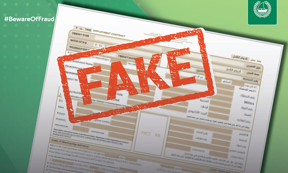Dubai Police Issue Warning Over Work Visa Scams