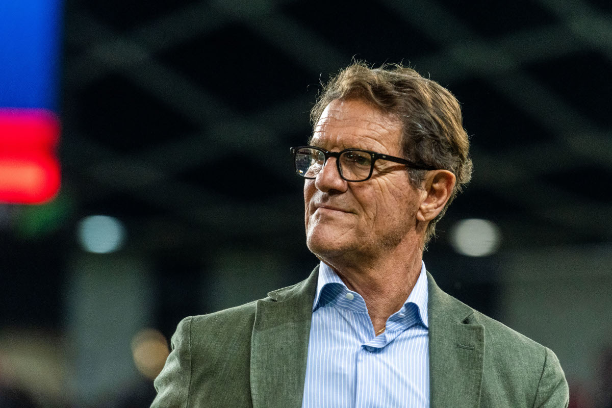 LJUBLJANA, SLOVENIA - SEPTEMBER 15: Former Milan and Juventus coach Fabio Capello of Italy managing the Red Team during a charity match for the Slovenian flood victims on September 15, 2023 in Ljubljana, Slovenia. In August 2023 major floods occurred in two-thirds of the Slovenian territory due to heavy rain. Deemed as the worst natural disaster of the country. (Photo by Jurij Kodrun/Getty Images) (Bayern-Inter)