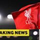 Liverpool corner flag with overaly of breaking news