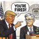 Trump Takes Aim At Fed Chair Jerome Powell With "You're Fired" Cartoon, Sparking Speculations