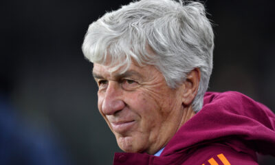 TURIN, ITALY - JANUARY 18: AS Roma head coach Gian Piero Gasperini looks on during the Serie A match between Torino FC and AS Roma at Stadio Olimpico di Torino on January 18, 2026 in Turin, Italy. (Photo by Valerio Pennicino/Getty Images)