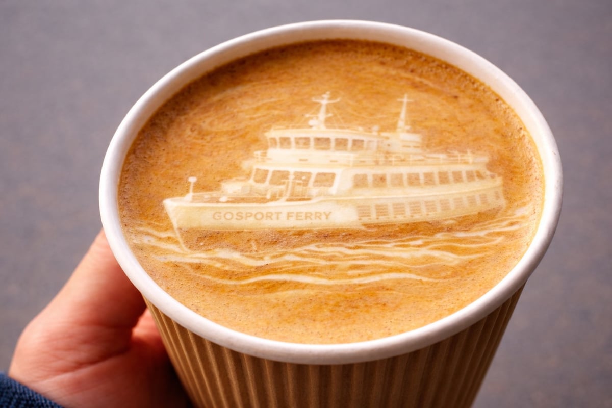 Gosport Ferry dishes out free coffee to beat 'Blue Monday' spirits this January
