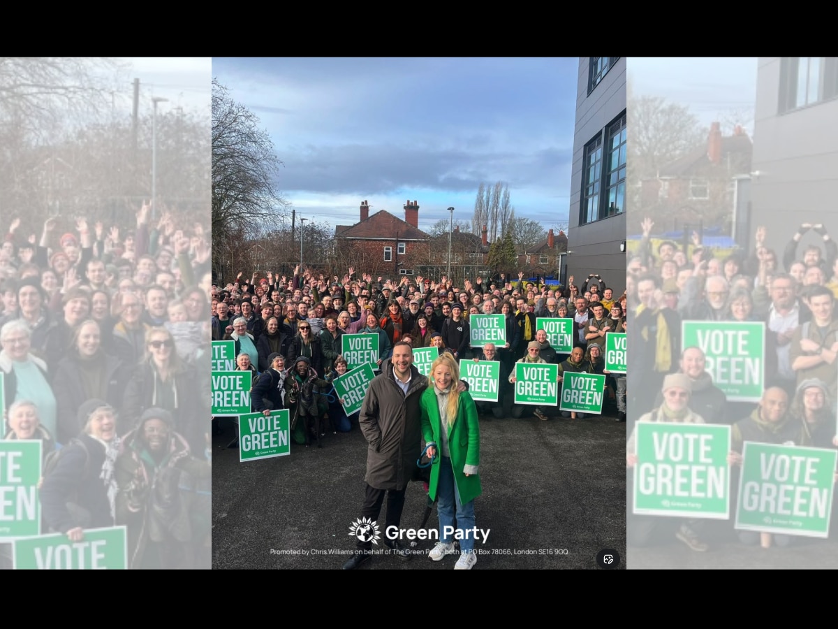 Green Party floods Gorton & Denton with hundreds of volunteers