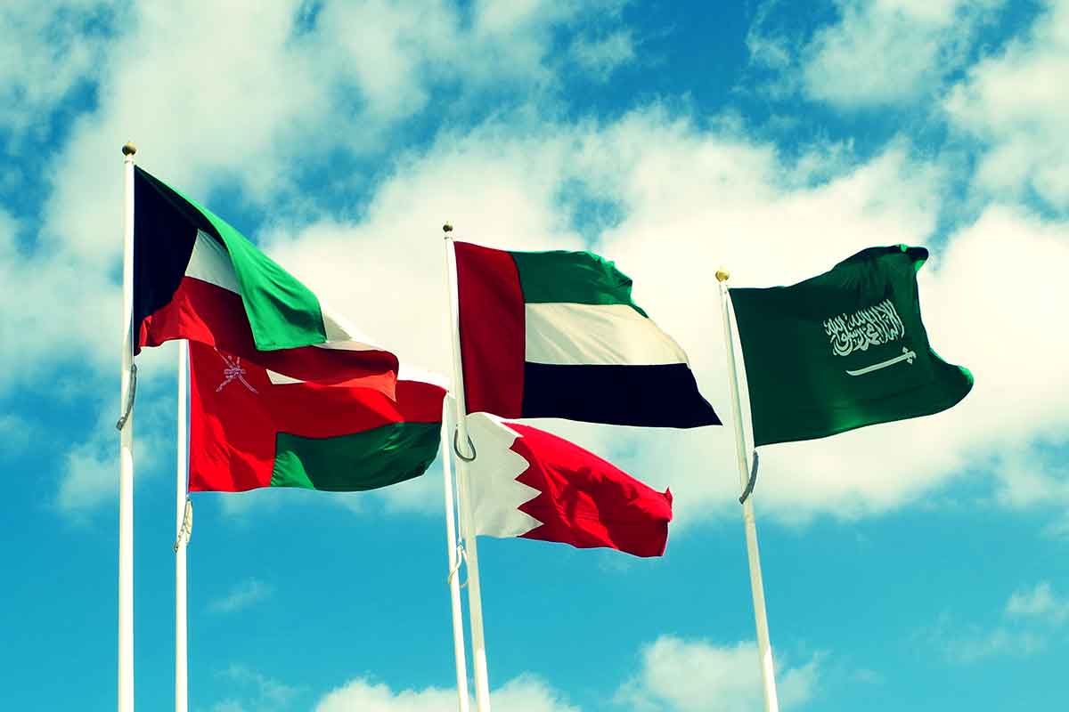 GCC countries flags