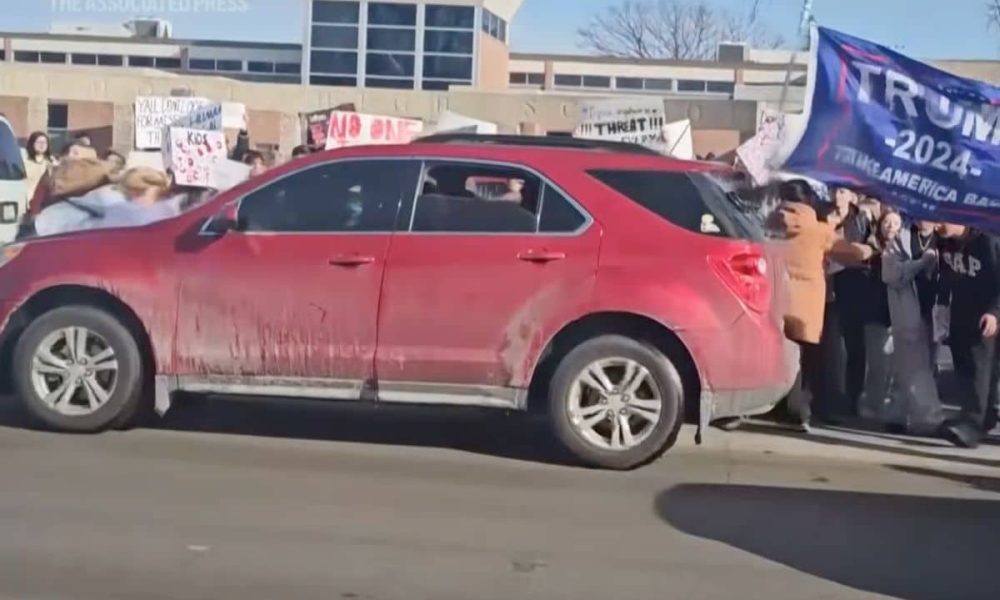 ICE and MAGA violence: high-school protester run down