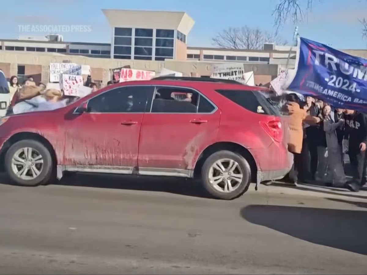 ICE and MAGA violence: high-school protester run down