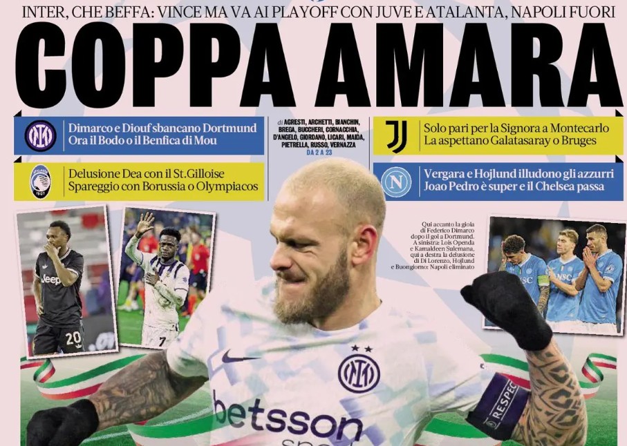 Today's Papers - Bitter Champions League, danger Mourinho and Osimhen