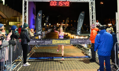 Izzy Fry and Scott Beattie winners of inaugural HogmanHoway 5km