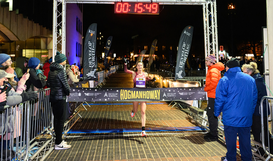 Izzy Fry and Scott Beattie winners of inaugural HogmanHoway 5km