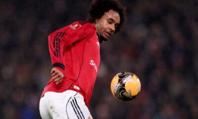 Joshua Zirkzee in action for Man Utd