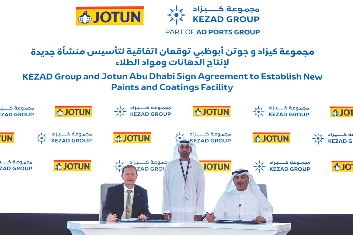 KEZAD, Jotun Abu Dhabi sign 50-year lease for new manufacturing facility